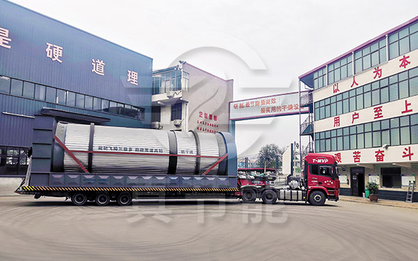 進出渣烘干設備運輸現場